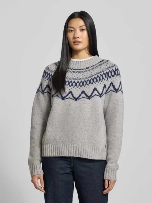 Sweter o kroju relaxed fit z imitacji dzianiny z czystej wełny FYNCH-HATTON