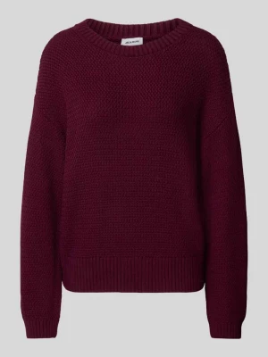 Sweter o kroju relaxed fit z imitacji dzianiny z obniżonymi ramionami MORE & MORE