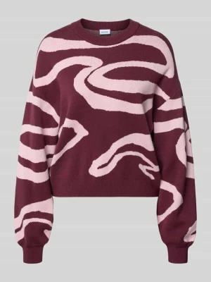 Sweter o kroju relaxed fit z mieszanka wiskozy model 'Charlott' Noisy May