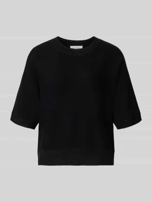 Sweter o kroju relaxed fit z mieszanka wiskozy model 'Thamira' MSCH Copenhagen Czarny