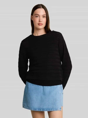Sweter o kroju relaxed fit z mieszanki bawełny Tom Tailor Czarny