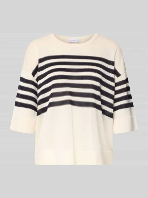 Sweter o kroju relaxed fit z mieszanki lyocellu model 'März' comma