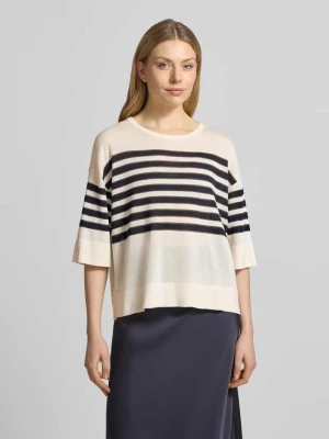 Sweter o kroju relaxed fit z mieszanki lyocellu model 'März' comma