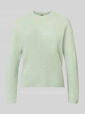 Sweter o kroju relaxed fit z mieszanki wełny model 'Febisana' Boss Limonkowy