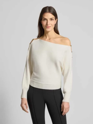 Sweter o kroju relaxed fit z mieszanki wiskozy model ‘Jamia’ Guess