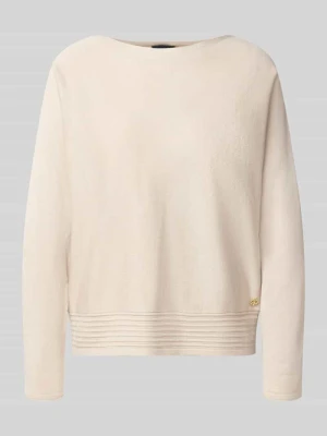 Sweter o kroju relaxed fit z mieszanki wiskozy s.Oliver Beżowy