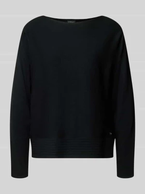 Sweter o kroju relaxed fit z mieszanki wiskozy s.Oliver Czarny