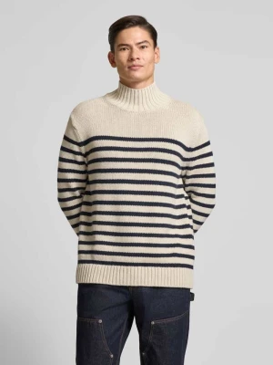 Sweter o kroju relaxed fit z półgolfem z czystej bawełny model „BRETON” Tommy Hilfiger