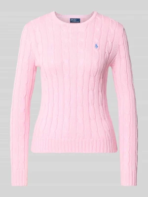 Sweter o kroju slim fit z czystej bawełny Polo Ralph Lauren Mocnoróżowy