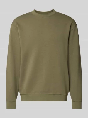 sweter o kroju slim fit z czystej bawełny 'TOM' Selected Oliwkowy