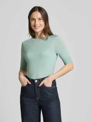 Sweter o kroju slim fit z czystej żywej wełny model 'FARBELLA' Boss