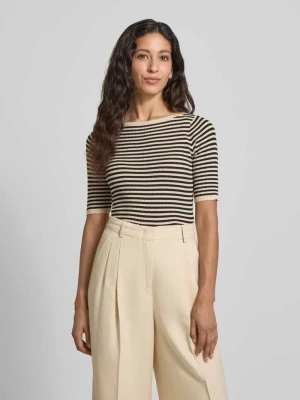 Sweter o kroju slim fit z dzianiny z mieszanki wiskozy model ‘WASER’ Weekend Max Mara