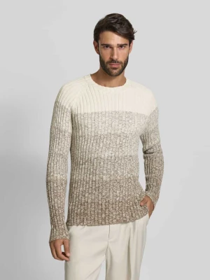 Sweter o kroju slim fit z efektem dzianiny model ‘Maximilio’ JOOP! Collection