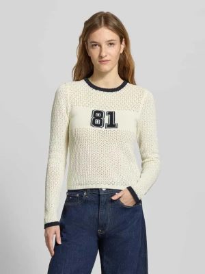 Sweter o kroju slim fit z imitacji dzianiny Guess Jeans