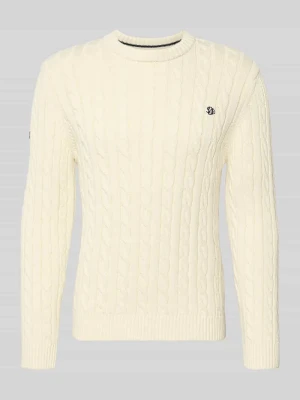 Sweter o kroju slim fit z imitacji dzianiny Superdry