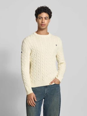 Sweter o kroju slim fit z imitacji dzianiny Superdry