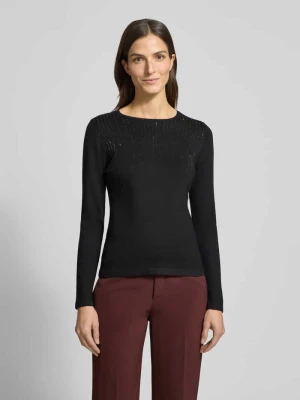 Sweter o kroju slim fit z wiskozy s.Oliver BLACK LABEL