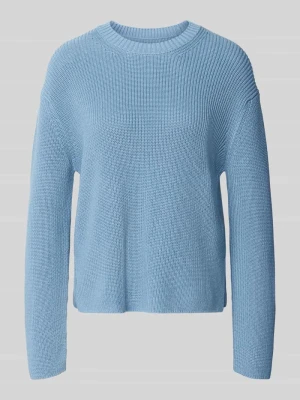 Sweter o luźnym kroju z czystej bawełny Marc O'Polo Jasnoniebieski