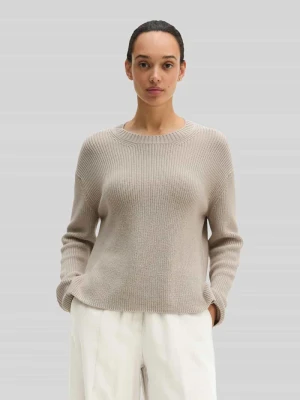 Sweter o luźnym kroju z czystej bawełny Marc O'Polo Kamienny