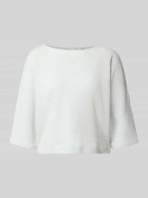 Sweter o luźnym kroju z domieszką bawełny model 'Sassoni' Opus Jasnoniebieski