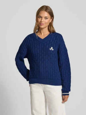 Sweter o luźnym kroju z dzianiny z czystej bawełny model ‘CAARLAS STRUCTURE’ ARMEDANGELS