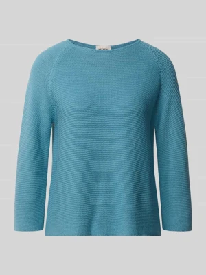 Sweter o pudełkowym kroju z czystej bawełny model 'ADDOTTO' Weekend Max Mara Jasnoniebieski