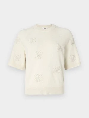 T-shirt z nadrukiem Object mleczny