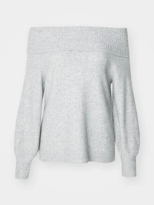 Sweter Only jasnoszary melanż