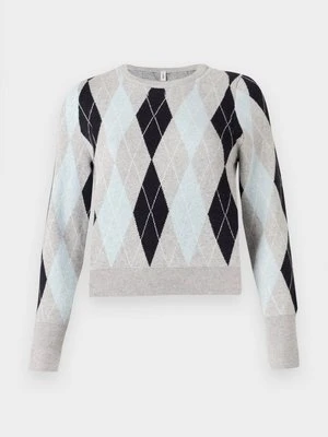 Sweter Only jasnoszary melanż
