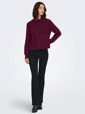 Sweter Only ciemnoczerwony