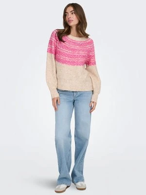 Sweter Only beżowy