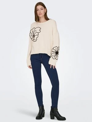 Sweter Only beżowy