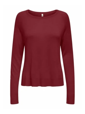 Sweter Only ciemnoczerwony