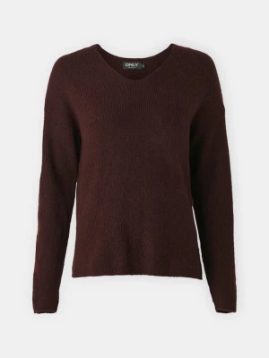 Sweter Only ciemnoczerwony