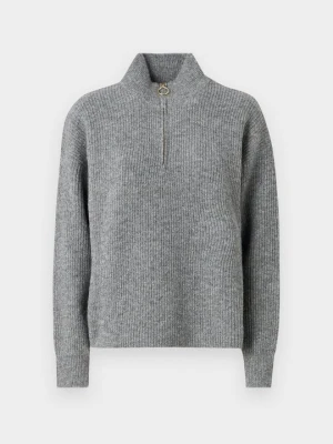 Sweter Only ciemnoszary melanż