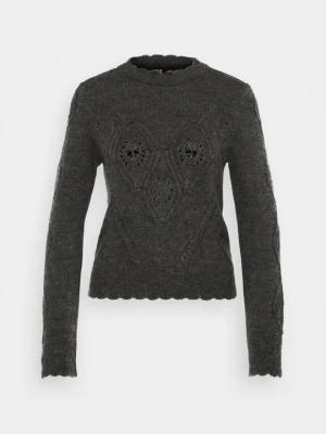 Sweter Only ciemnoszary melanż