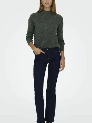 Sweter Only ciemnozielony