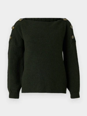 Sweter Only ciemnozielony