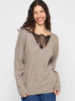 Sweter Only beżowy