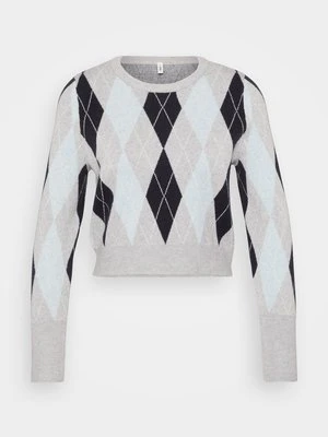 Sweter Only jasnoszary melanż