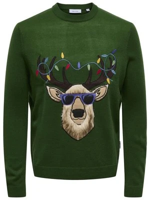 Sweter Only & Sons zielony