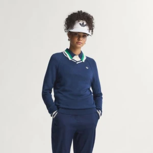 Sweter Originals z domieszką kaszmiru Adidas Night Indigo
