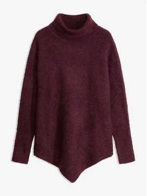 Sweter oversize BonPrix czerwony