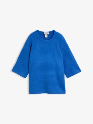 Sweter oversize BonPrix niebieski