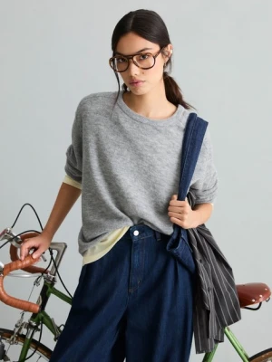 Sweter oversize Marc O'Polo červená