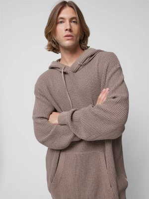 Sweter oversize męski Outhorn - brązowy