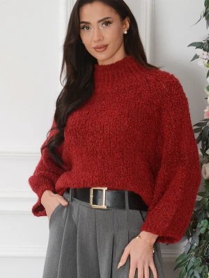 Sweter oversize reglan bukla bordo Duffy Cocomoda.pl - odzież damska, sukienki, buty, dodatki