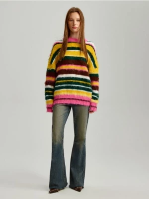 Sweter oversize w kolorowe paski House