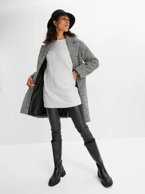 Sweter oversize w warkocze bonprix