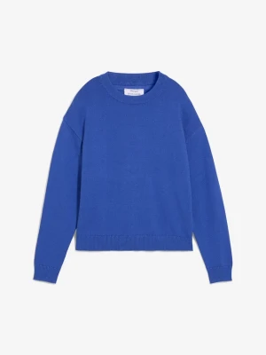 Sweter oversize z czystej bawełny BonPrix niebieski